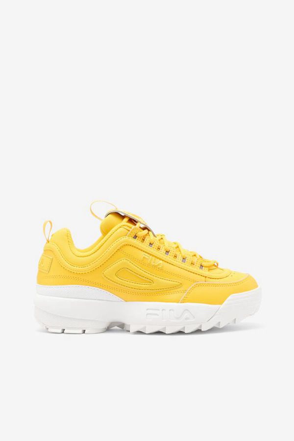 Fila Disruptor 2 Premium Women's Sneakers - Yellow/Yellow/White,NZ 983-18075